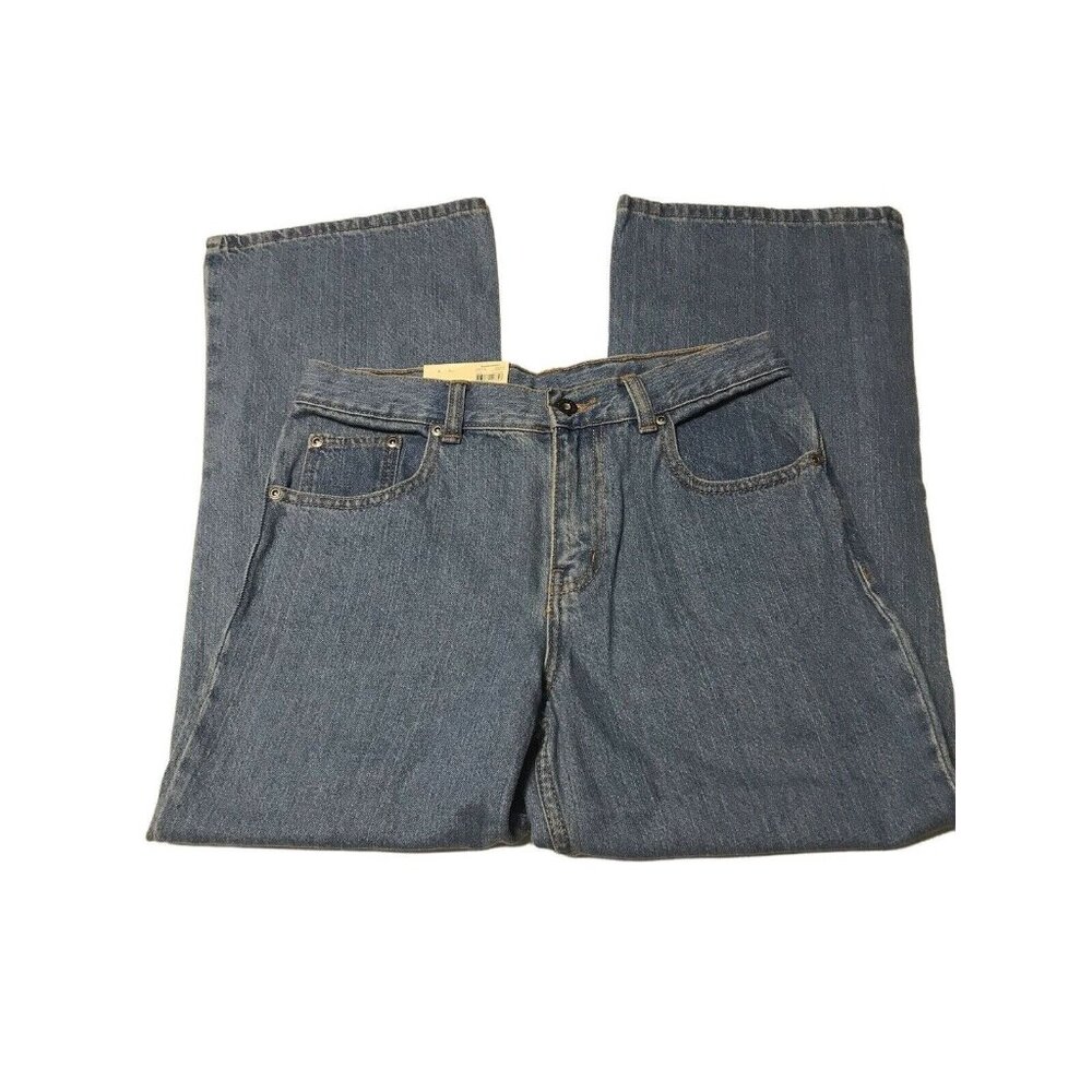 Faded Glory Boy's Size 12 12H Jean Straight Leg Relaxed Fit Husky Blue New